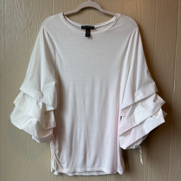 INC Night Rider Puffed Layered Sleeves Blouse - Picture 3 of 14